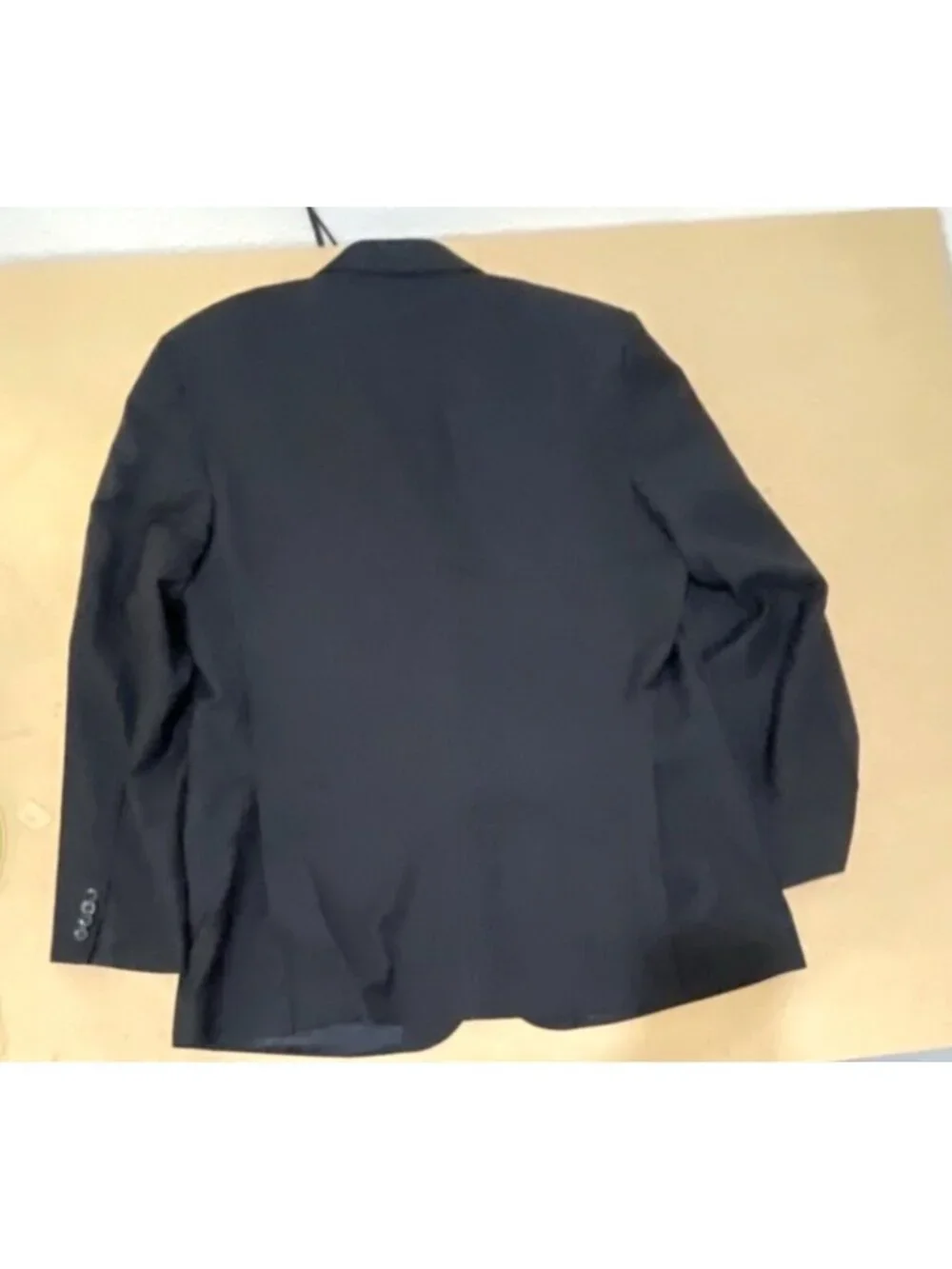 Ermenegildo Zegna Traveller Wool Silk Sport Coat Blazer Black Striped Mens 42R